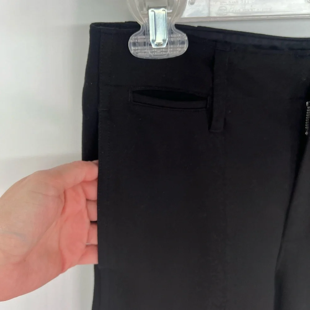 rag & bone Black Sofie High Waist Wide Leg Ponte Knit Trouser Pants 2 Two - Picture 6 of 12